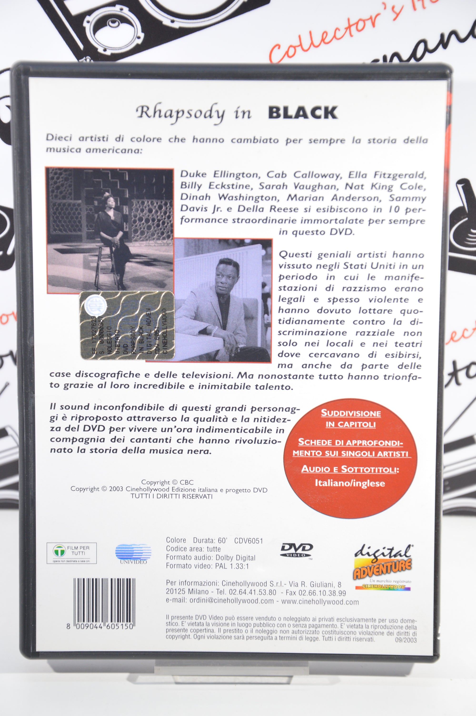 Rhapsody in Black Dvd