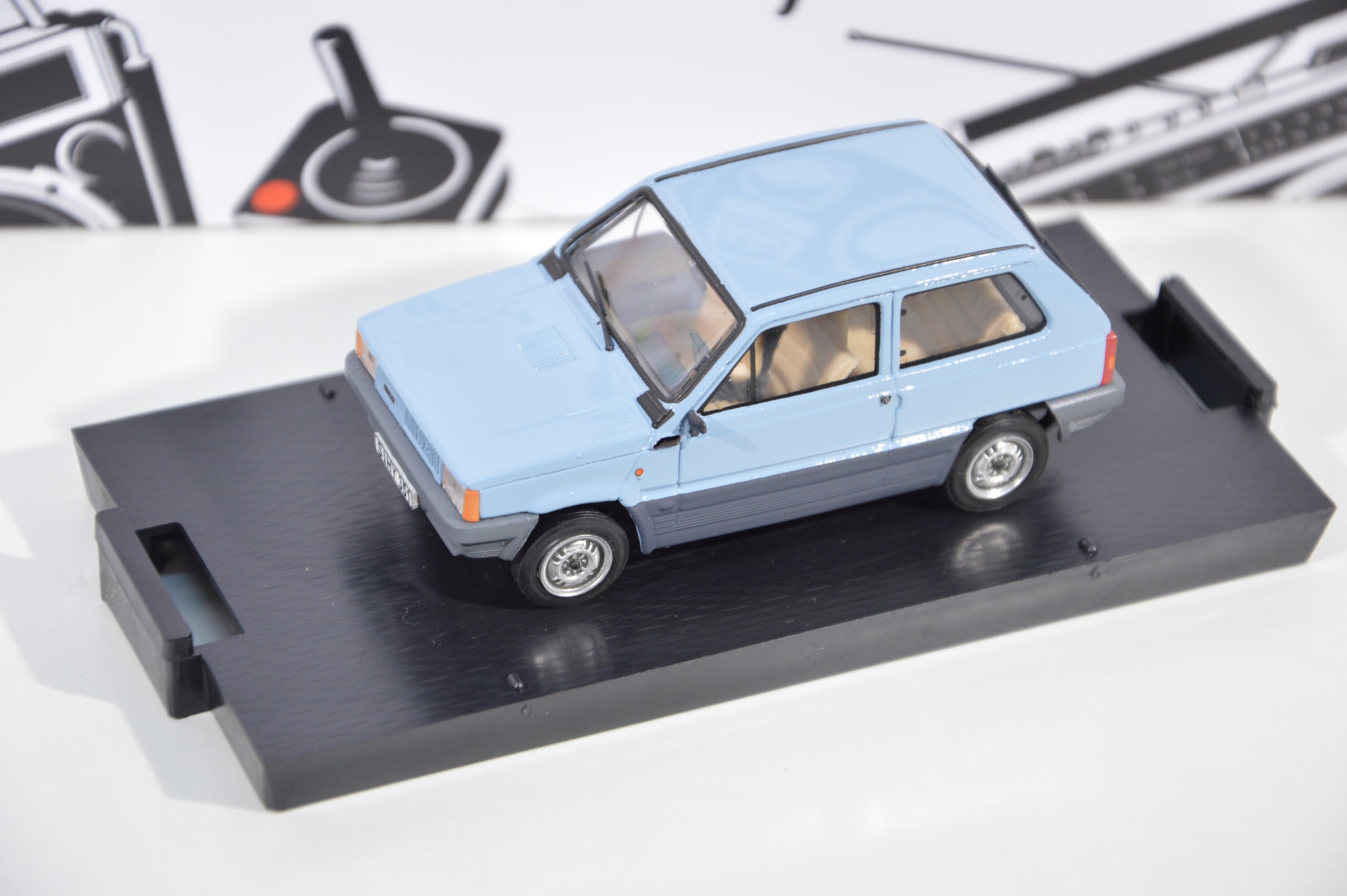 Fiat Panda 34 prima serie export 1980 azzurro bahia Brumm 1:43