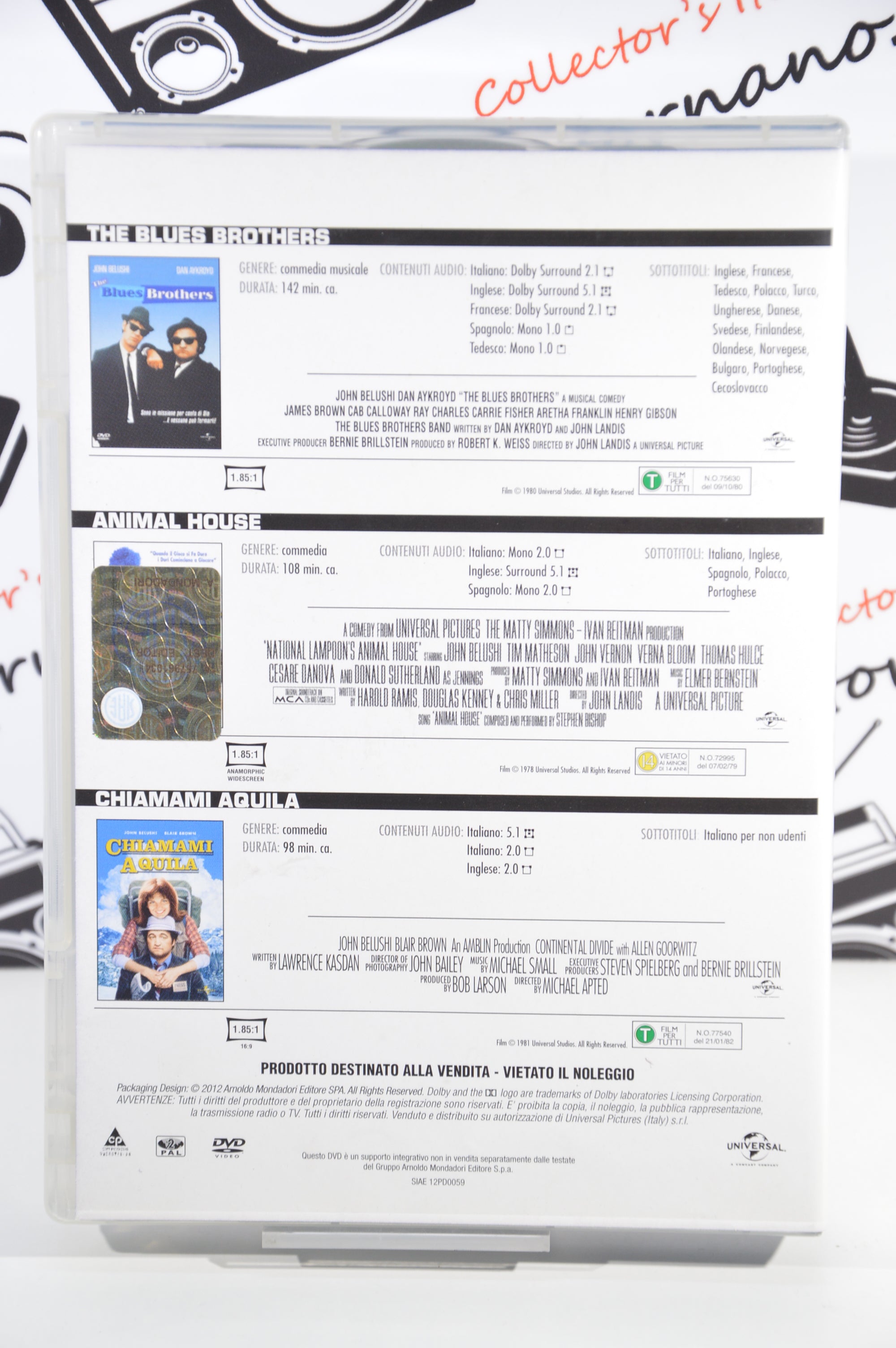 John Belushi collection Cofanetto 3 dvd
