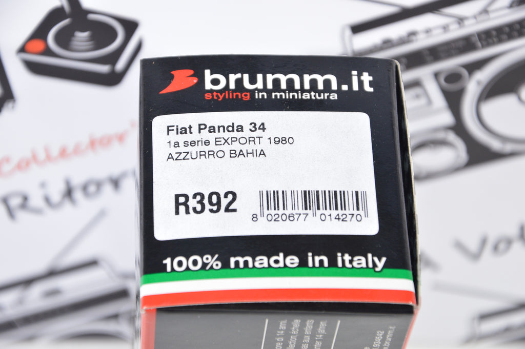 Fiat Panda 34 prima serie export 1980 azzurro bahia Brumm 1:43