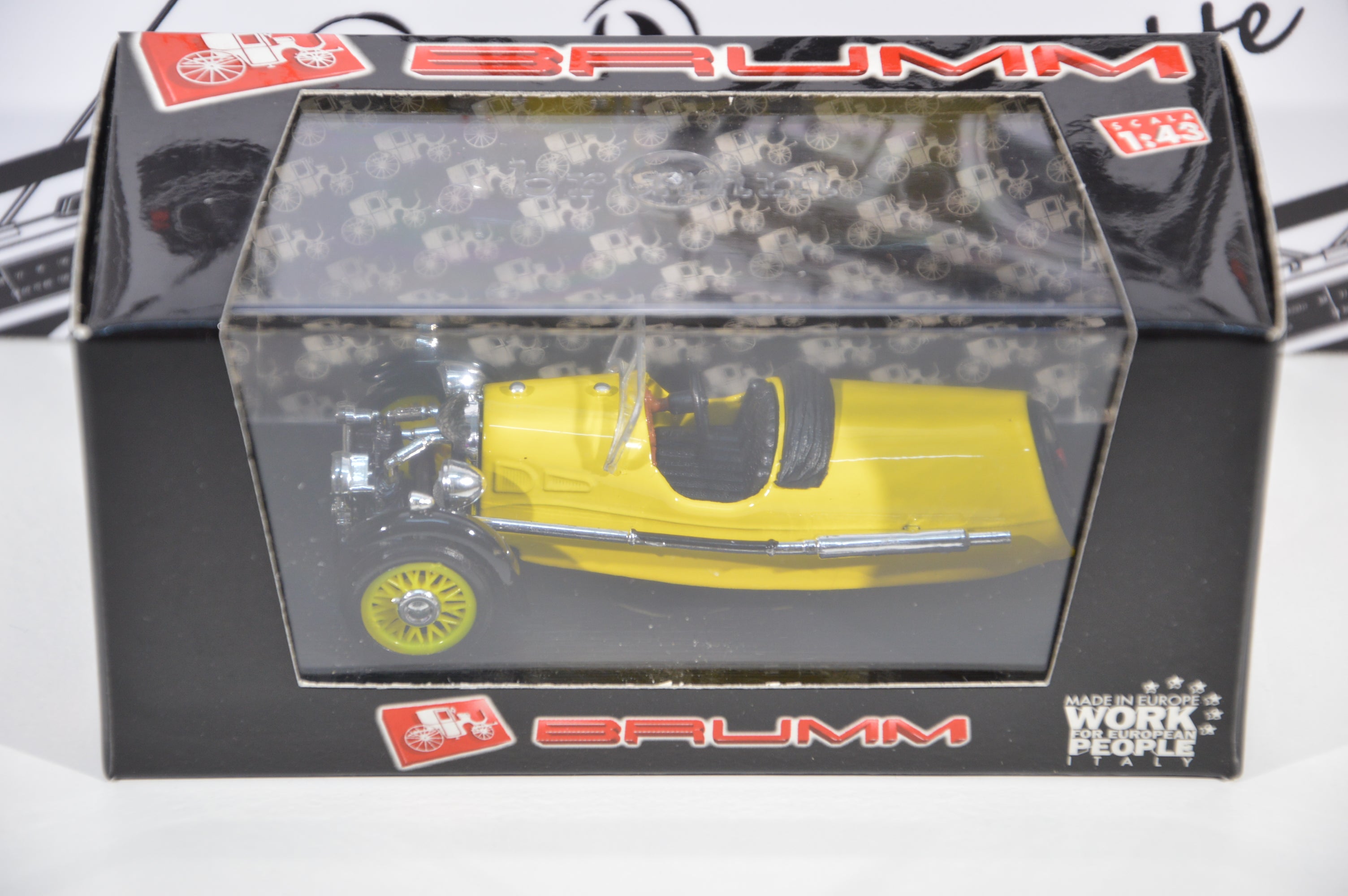Morgan MX-4 Super sport aperta 1935 giallo Brumm 1:43