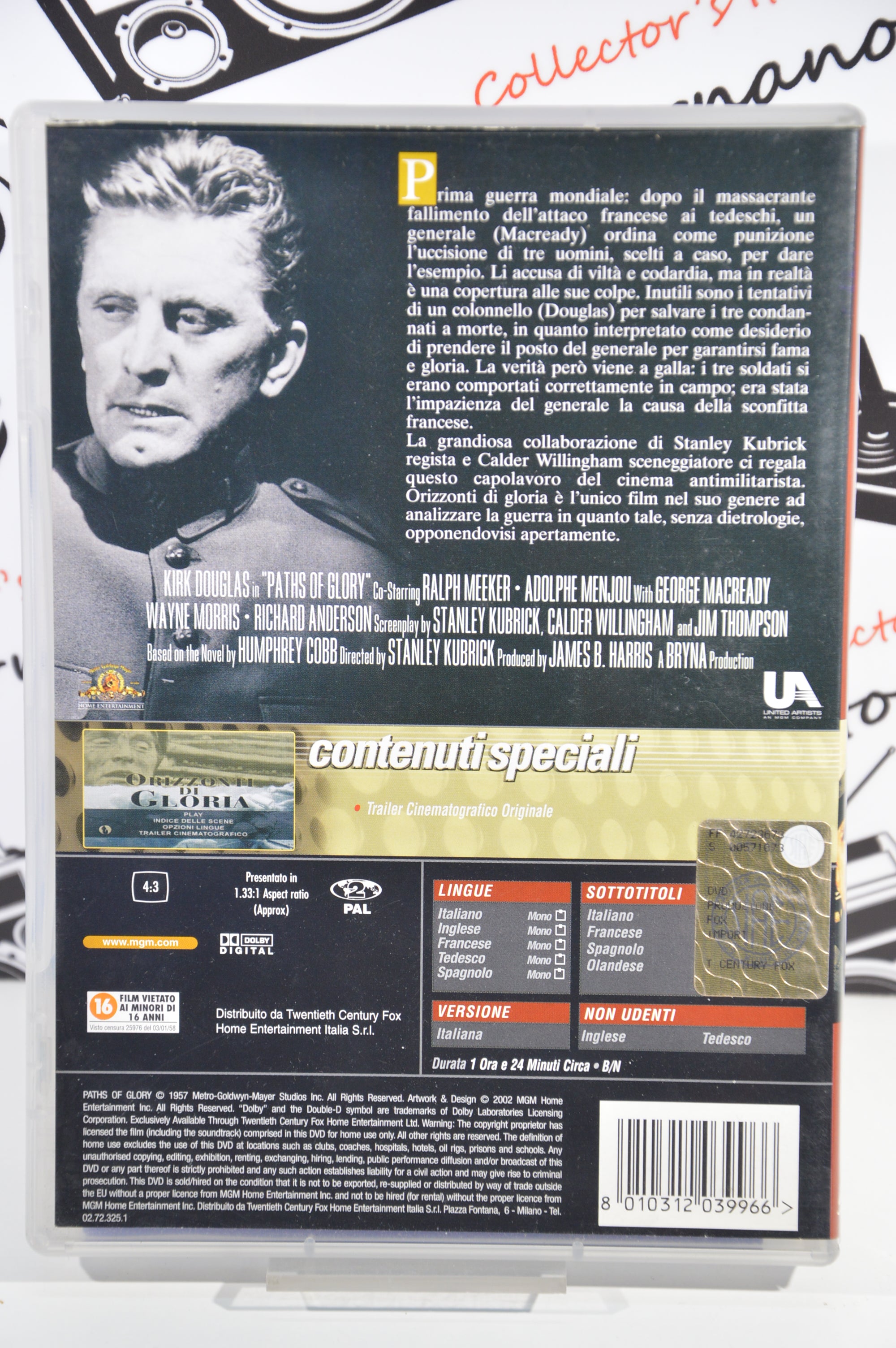 Orizzonti di Gloria Dvd