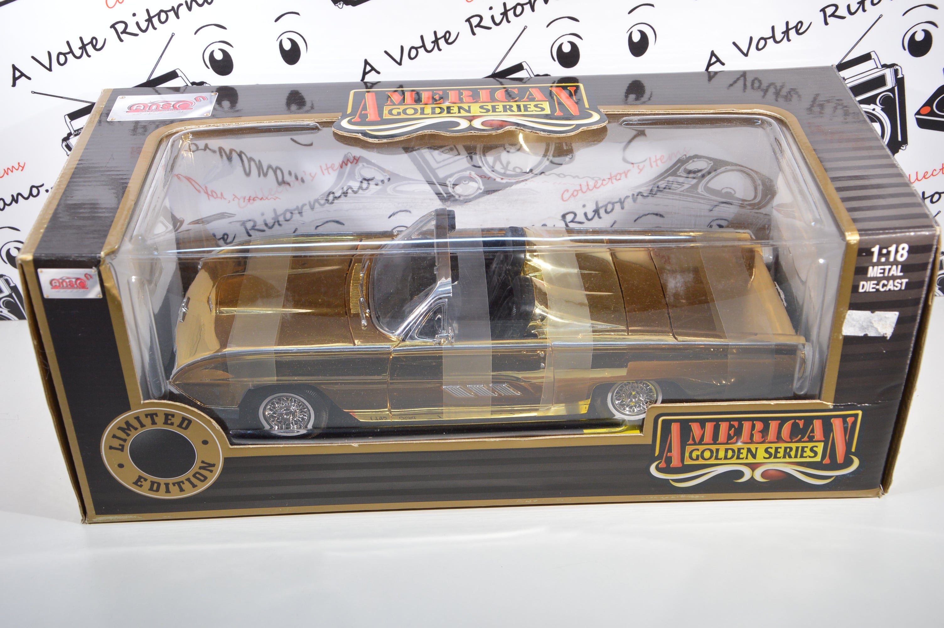 Ford Thunderbird 1963 Gold limited edition Anson scala 1:18