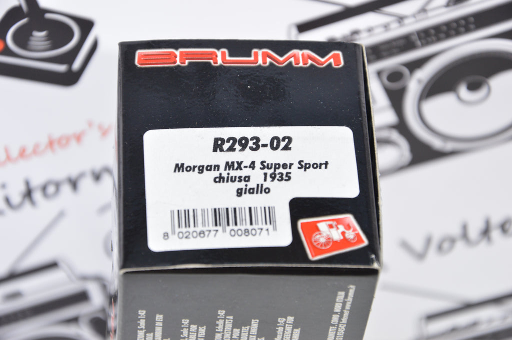 Morgan MX-4 Super sport chiusa 1935 giallo Brumm 1:43
