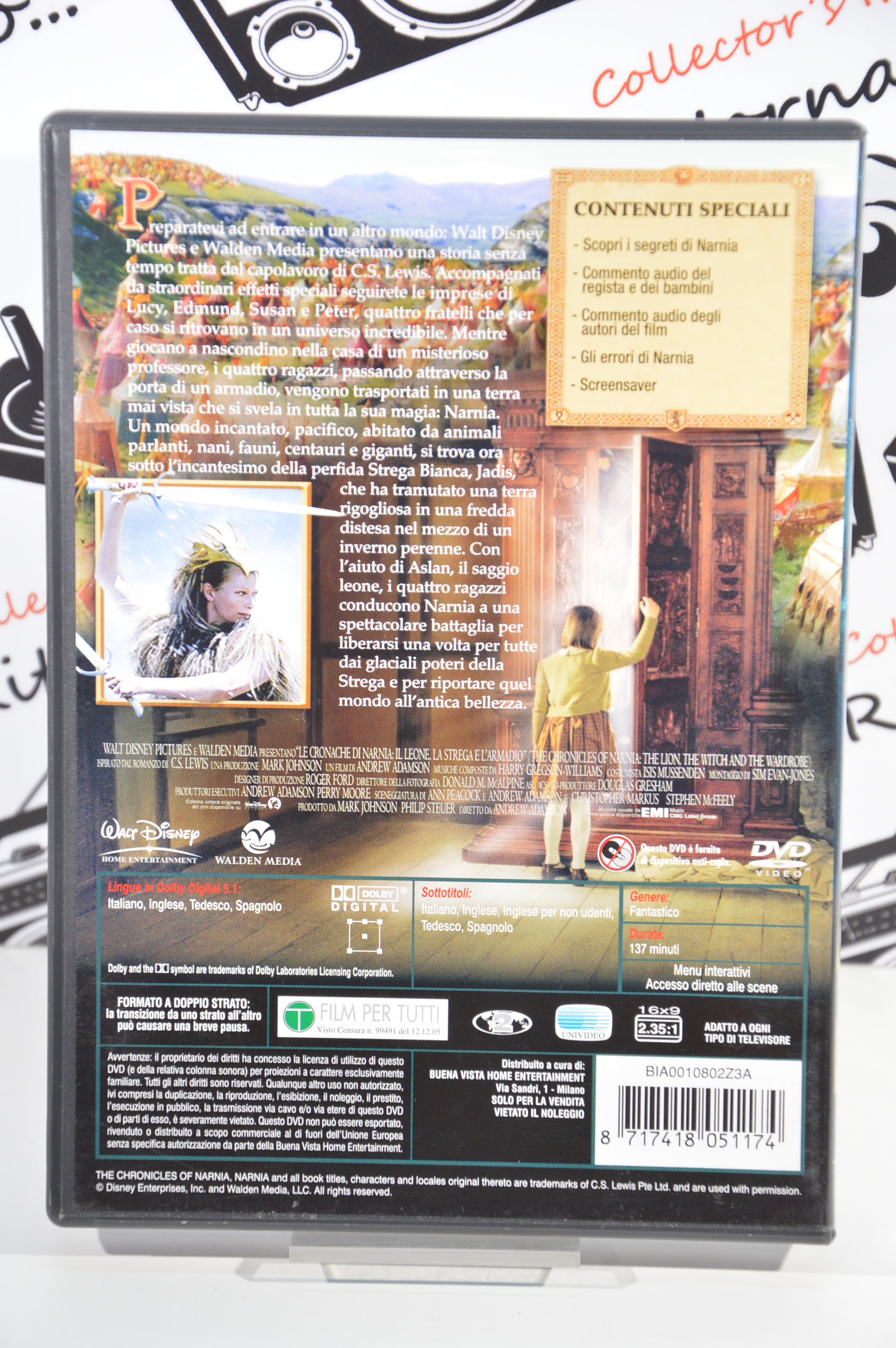 Le cronache di Narnia il leone la strega e l'armadio Dvd