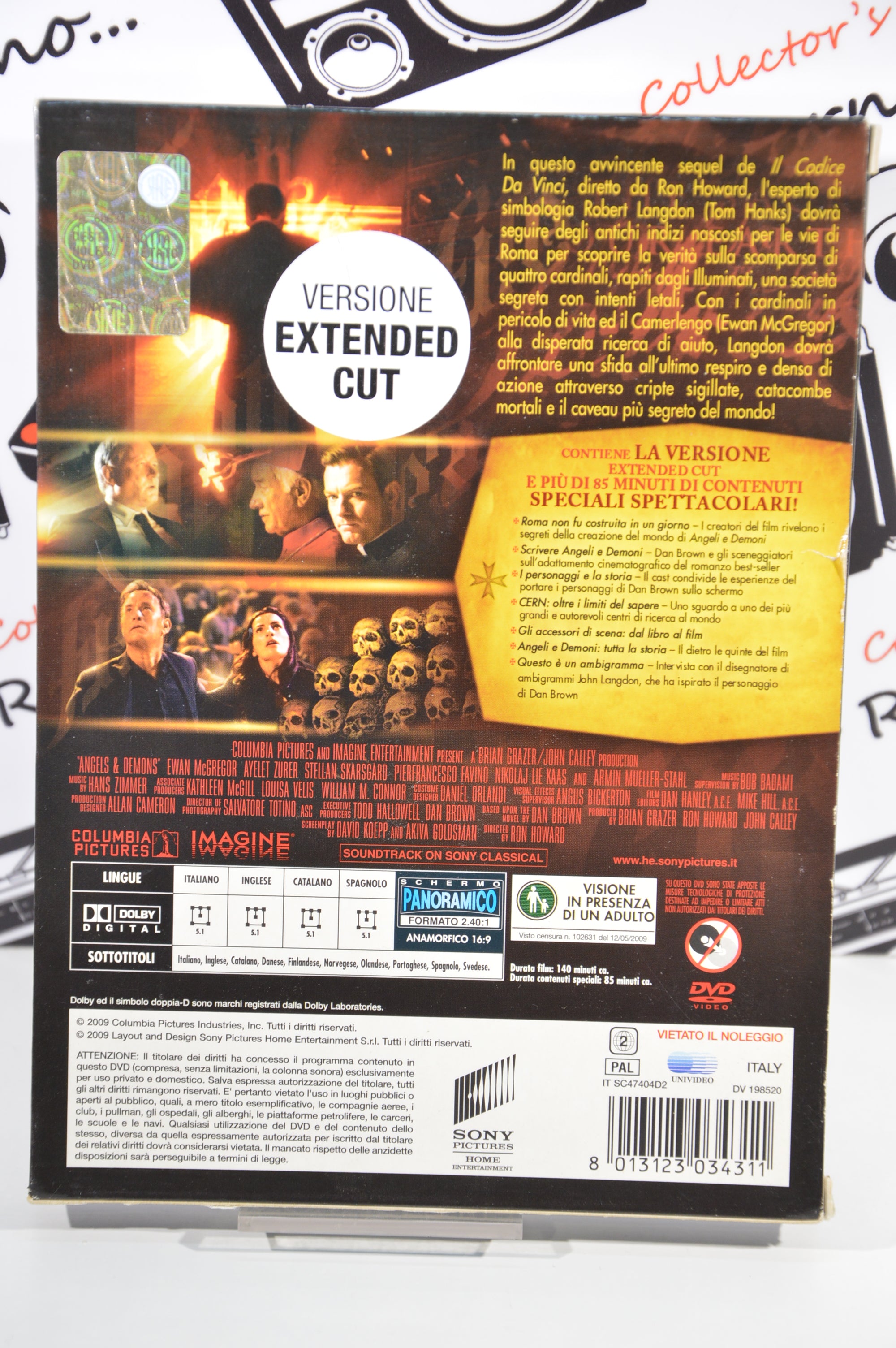 Angeli e Demoni Extended cut 2 dischi Dvd