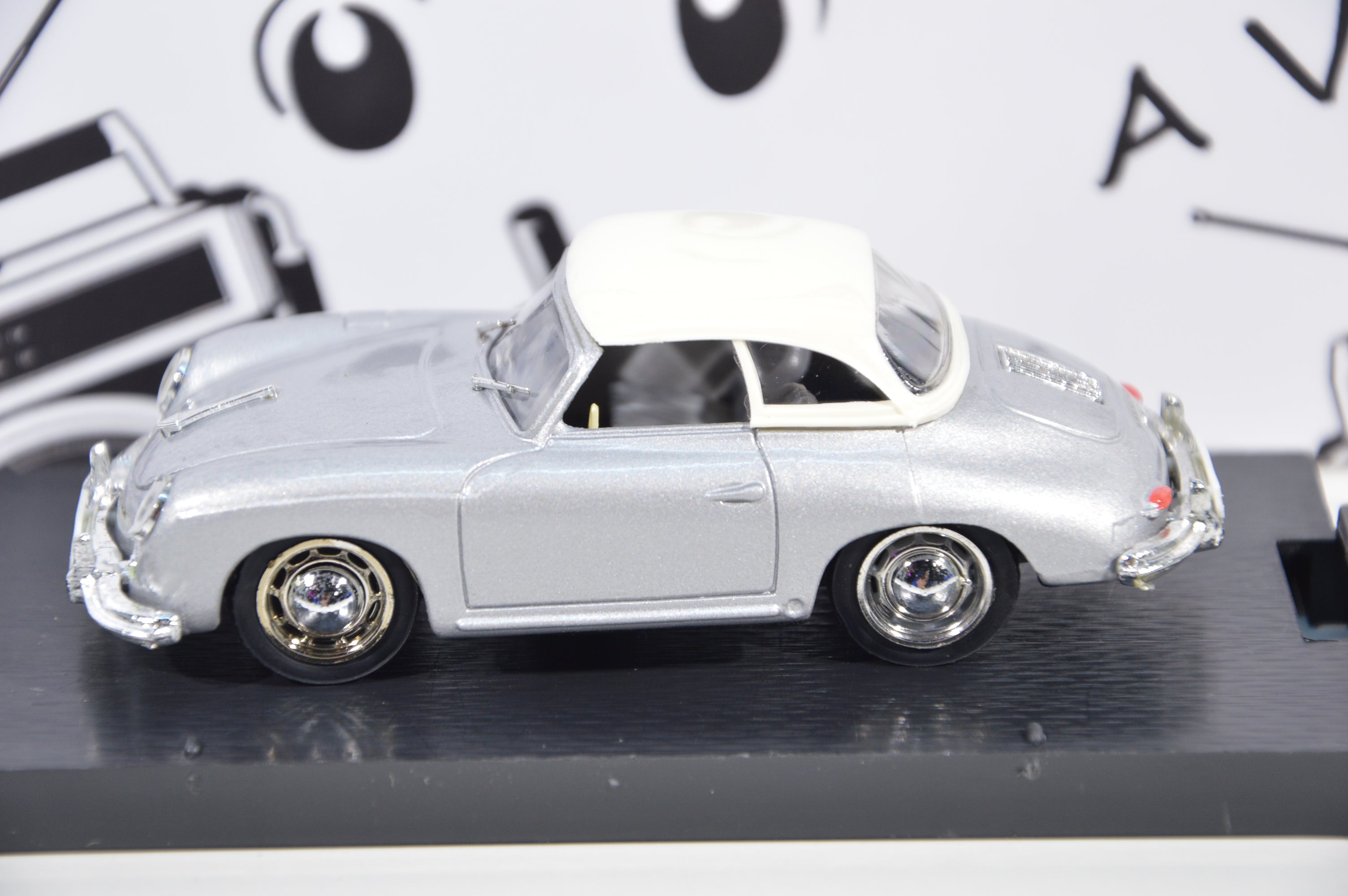 Porsche 356 Hard top 1952 argento Brumm 1:43