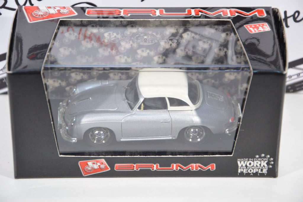 Porsche 356 Hard top 1952 argento Brumm 1:43