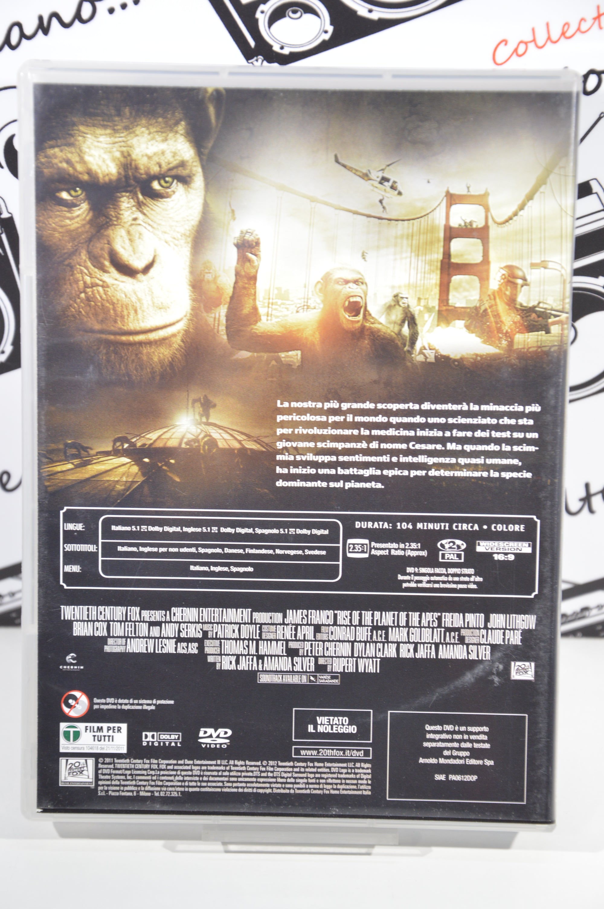 L'alba del pianeta delle scimmie Dvd