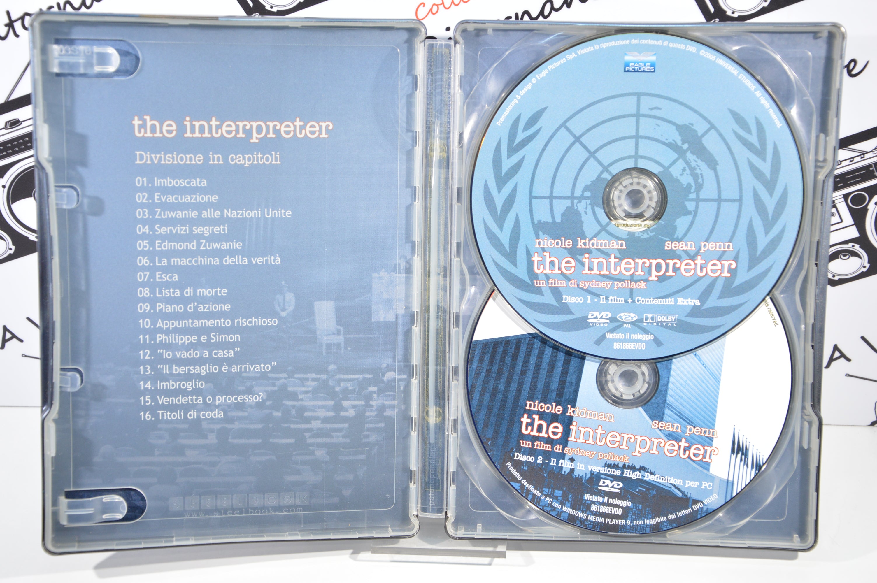 The Interpreter Steelbox dvd