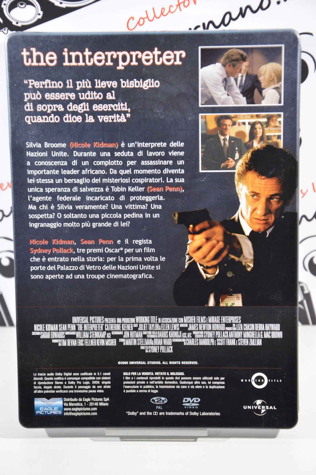 The Interpreter Steelbox dvd