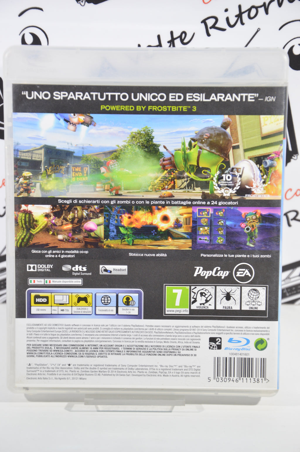 Plants vs Zombies Garden Warfare Playstation 3