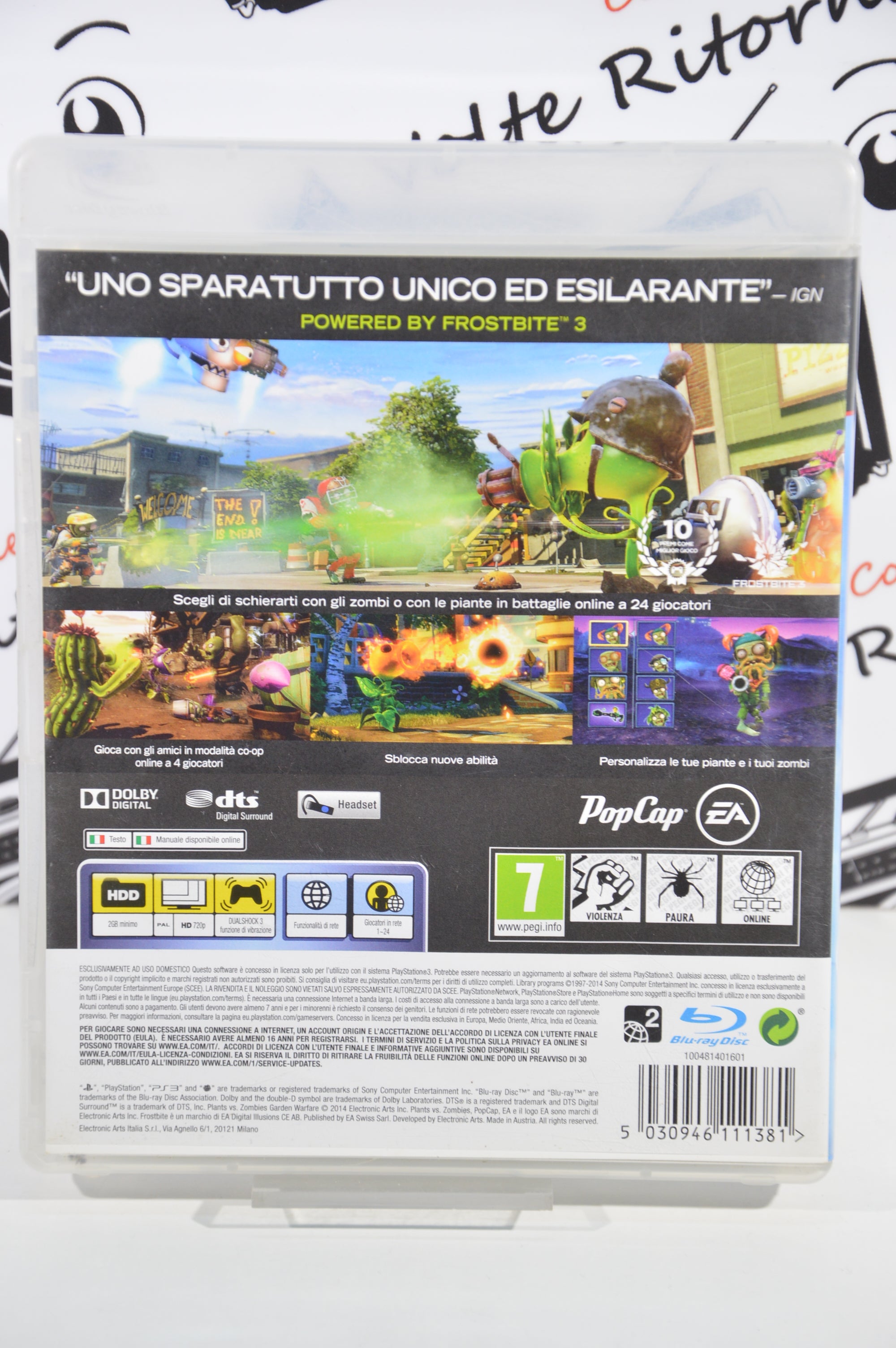 Plants vs Zombies Garden Warfare Playstation 3