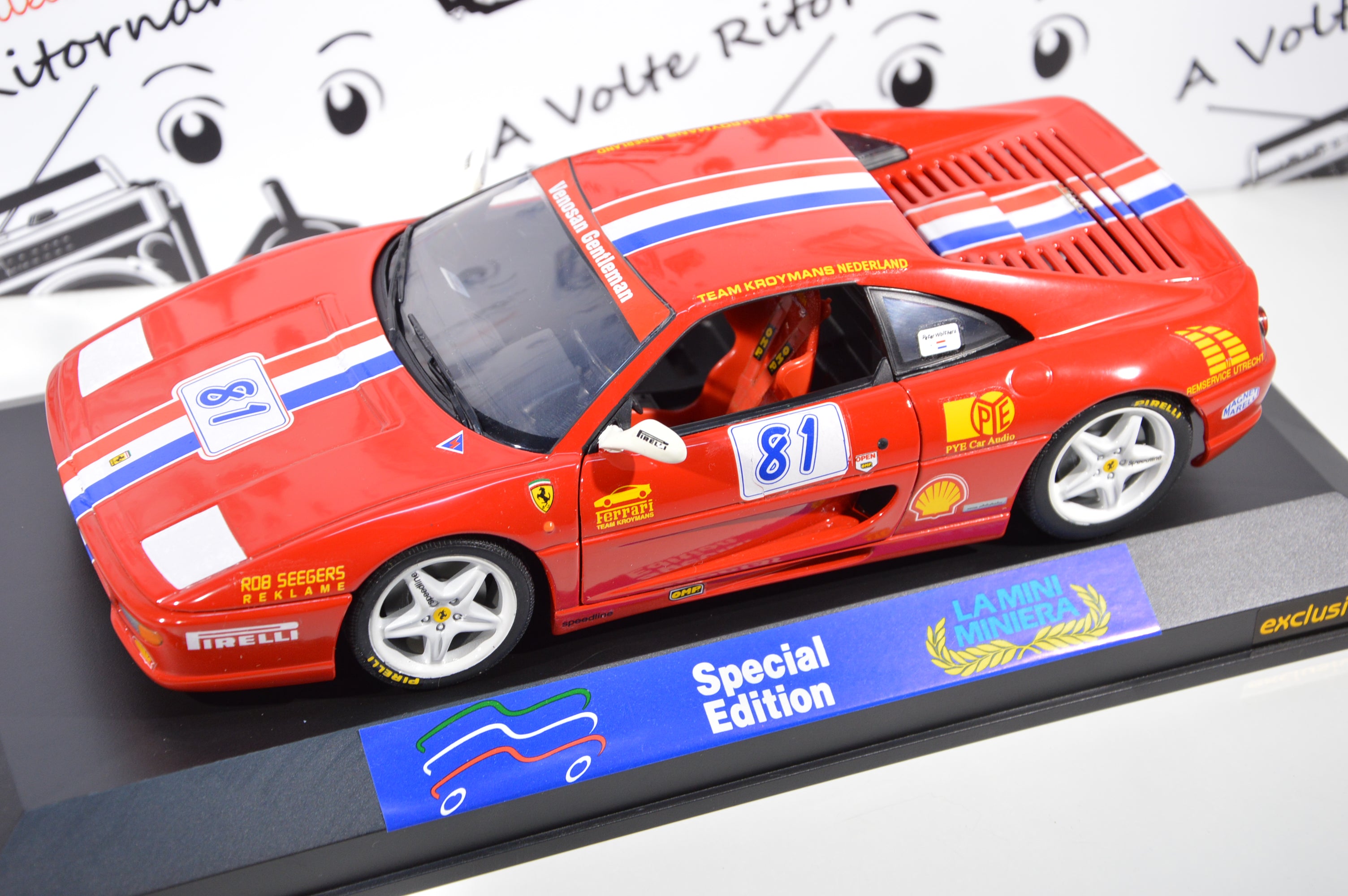 Ferrari F355 Berlinetta #81 allestimento Mini Miniera scala 1:18