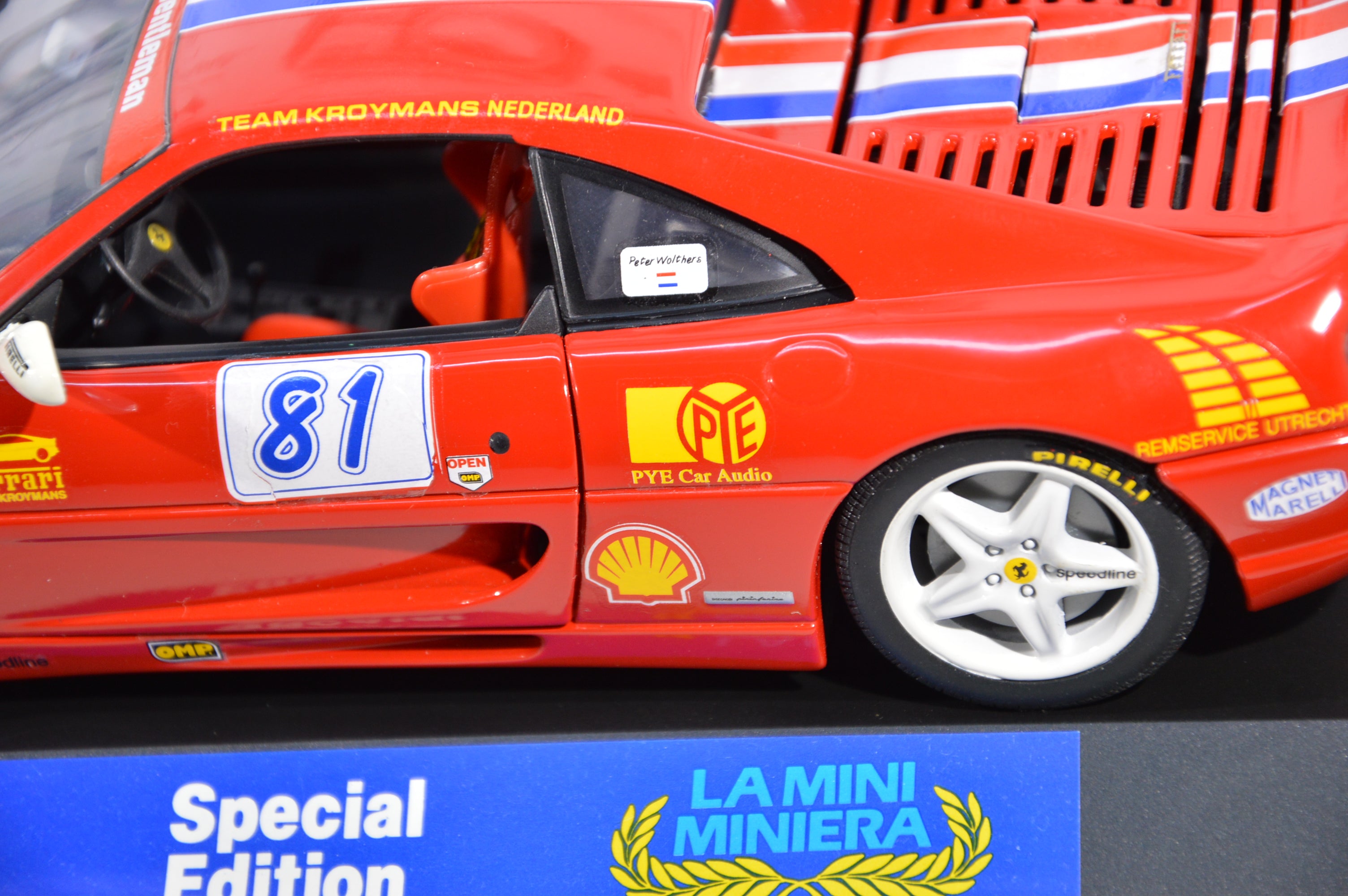 Ferrari F355 Berlinetta #81 allestimento Mini Miniera scala 1:18