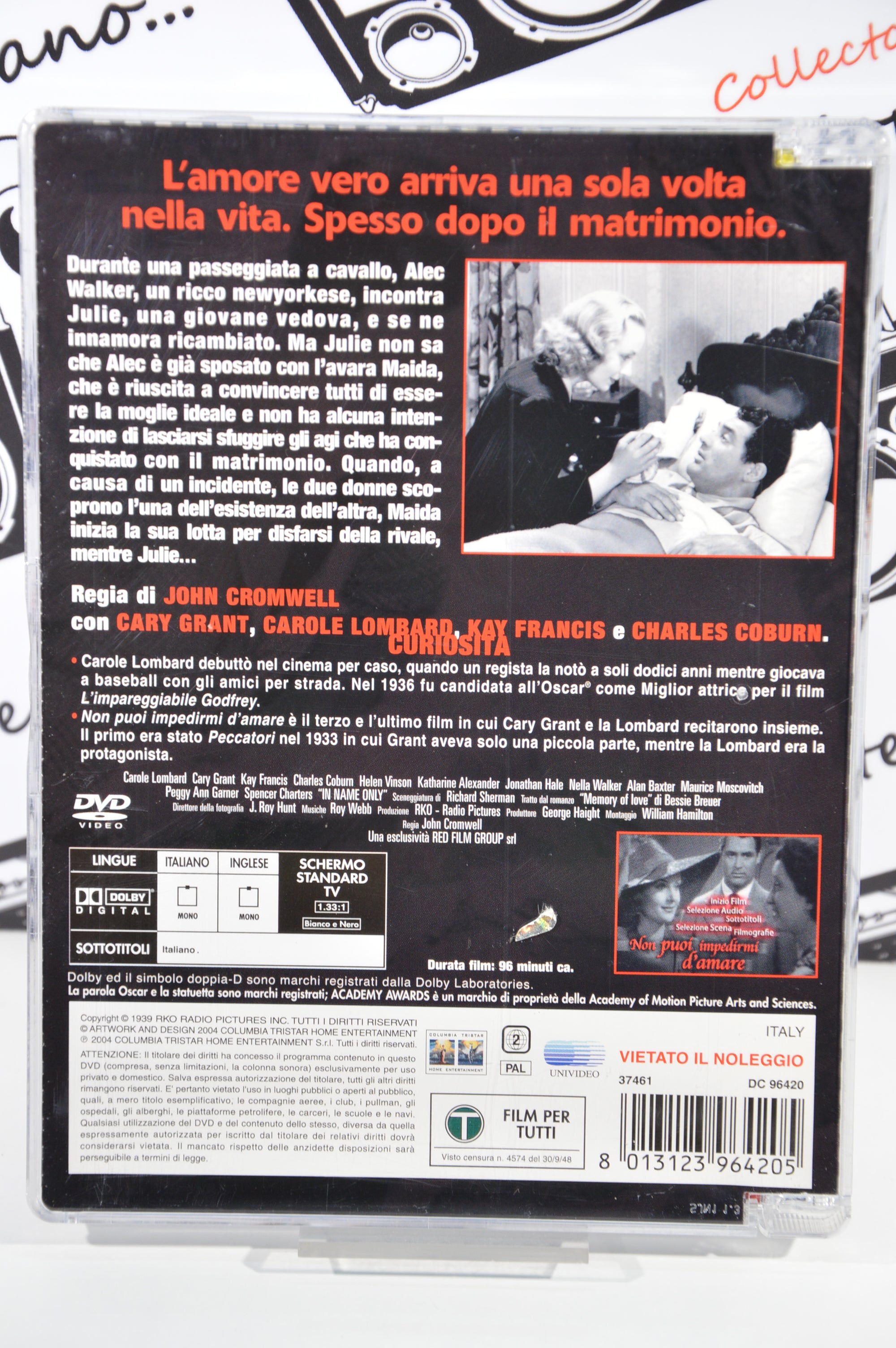 Non puoi impedirmi d'amare Dvd