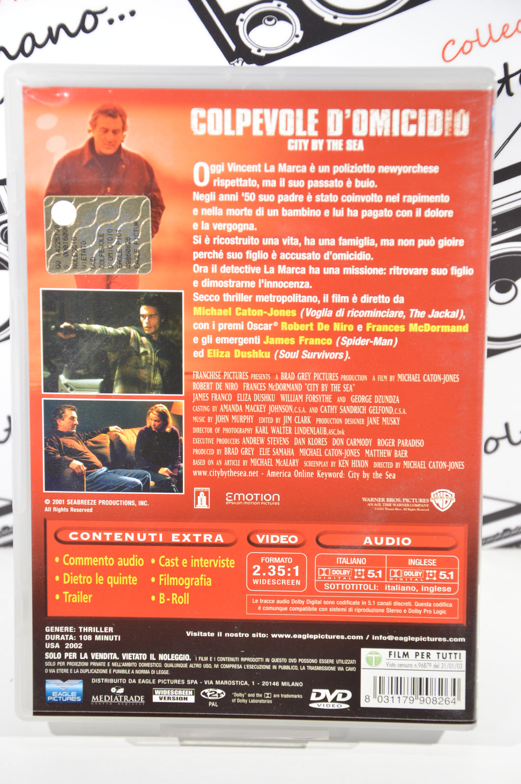 Colpevole d'omicidio Dvd