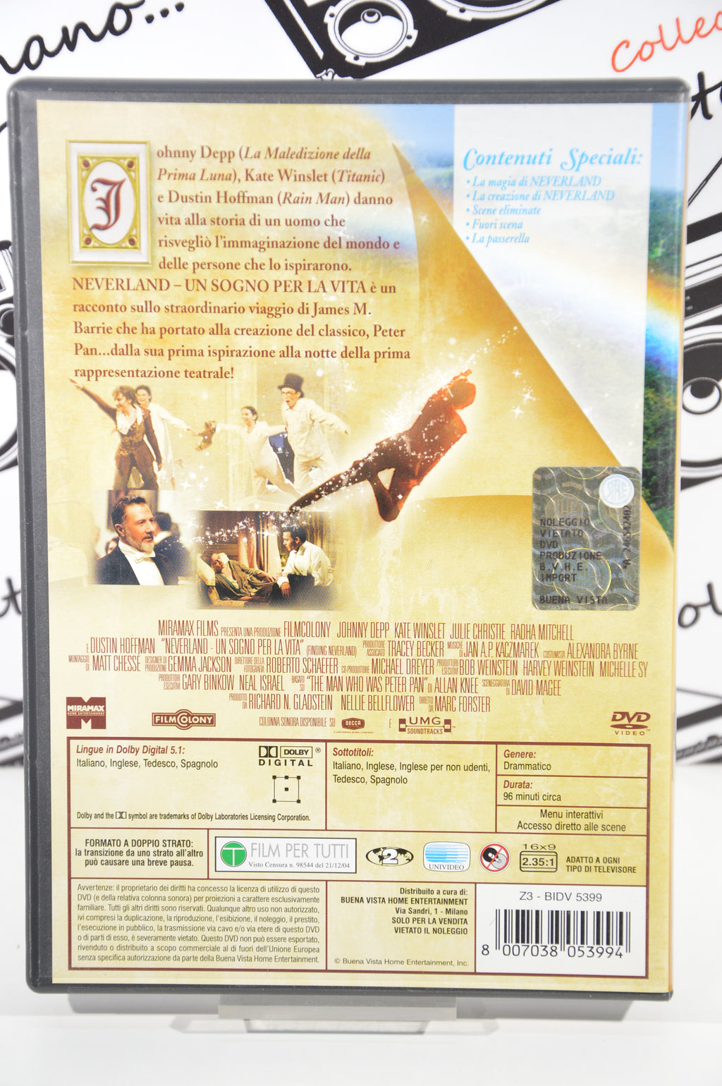 Neverland un sogno per la vita Dvd