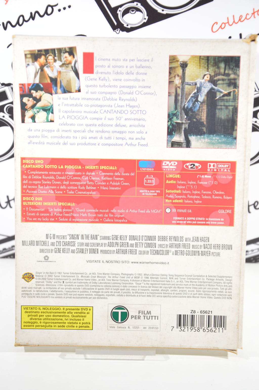 Cantando sotto la pioggia Dvd