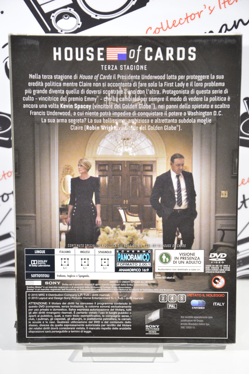 House of Cards stagione 3 Dvd nuovo sigillato