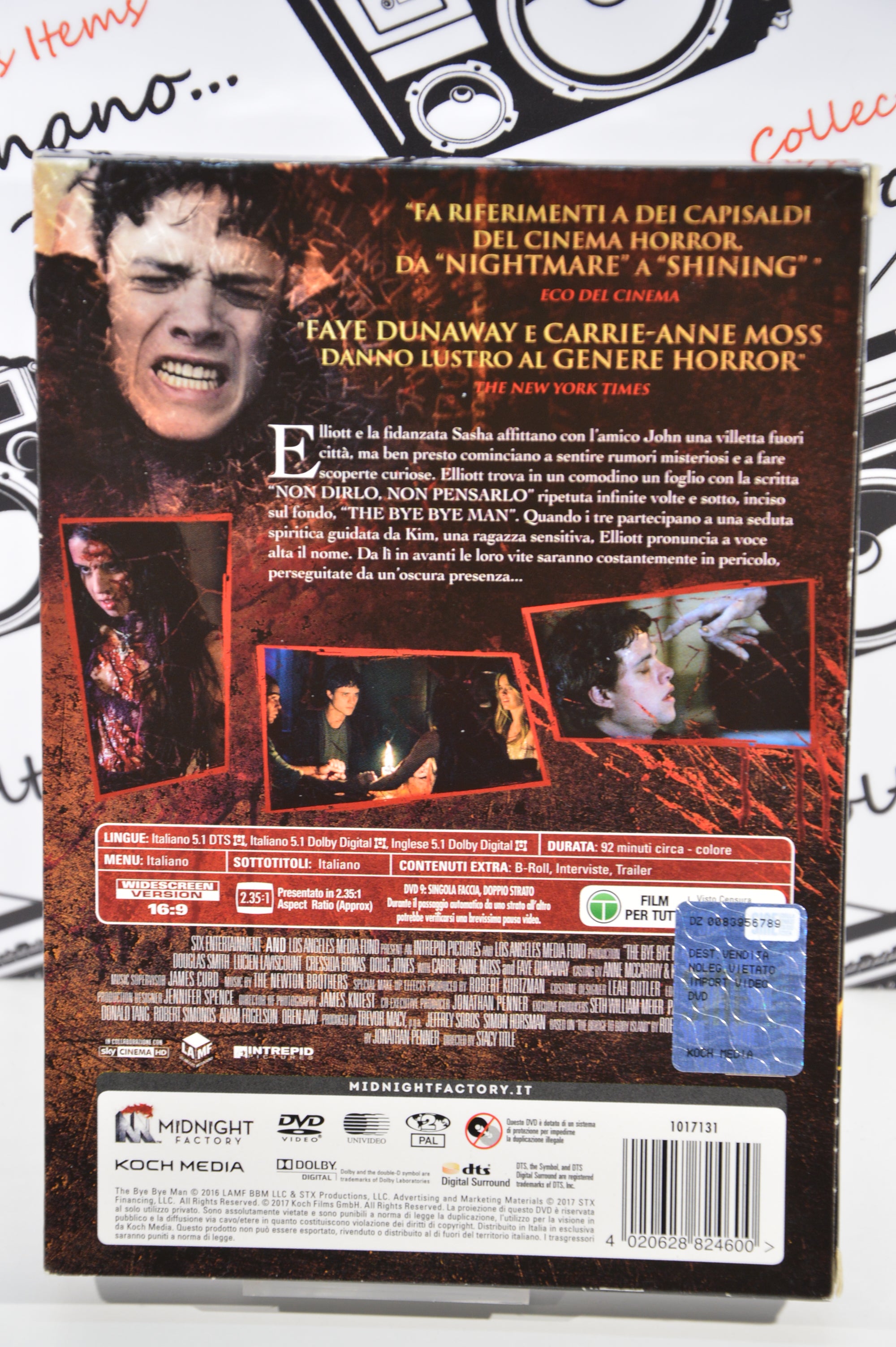 The bye bye man limited edition Dvd + Booklet