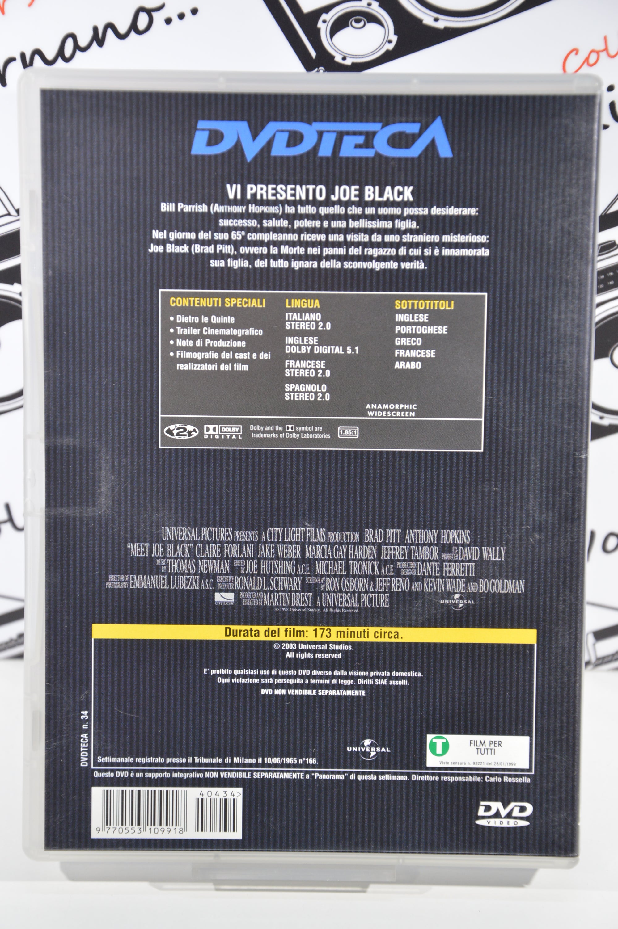 Vi presento Joe Black Dvd