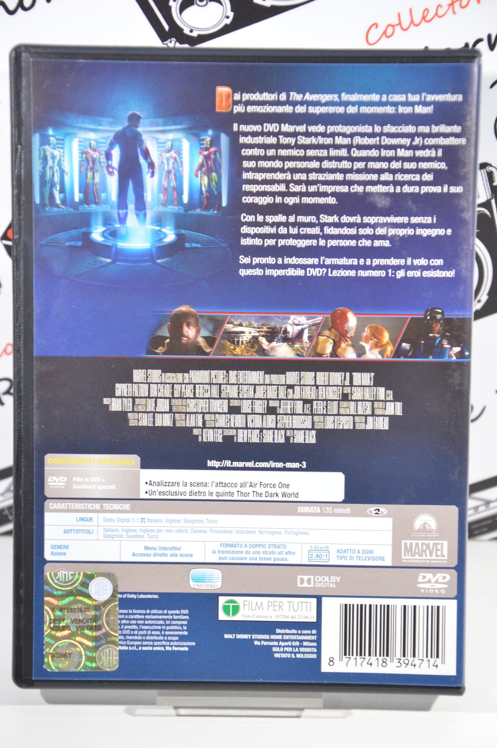 Iron Man 3 Dvd