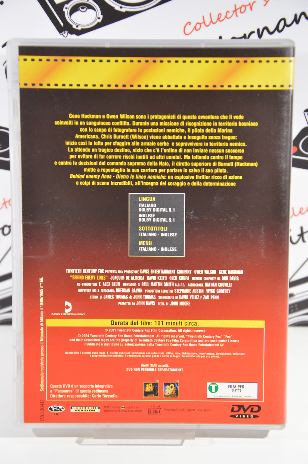 Behind enemy lines Dvd
