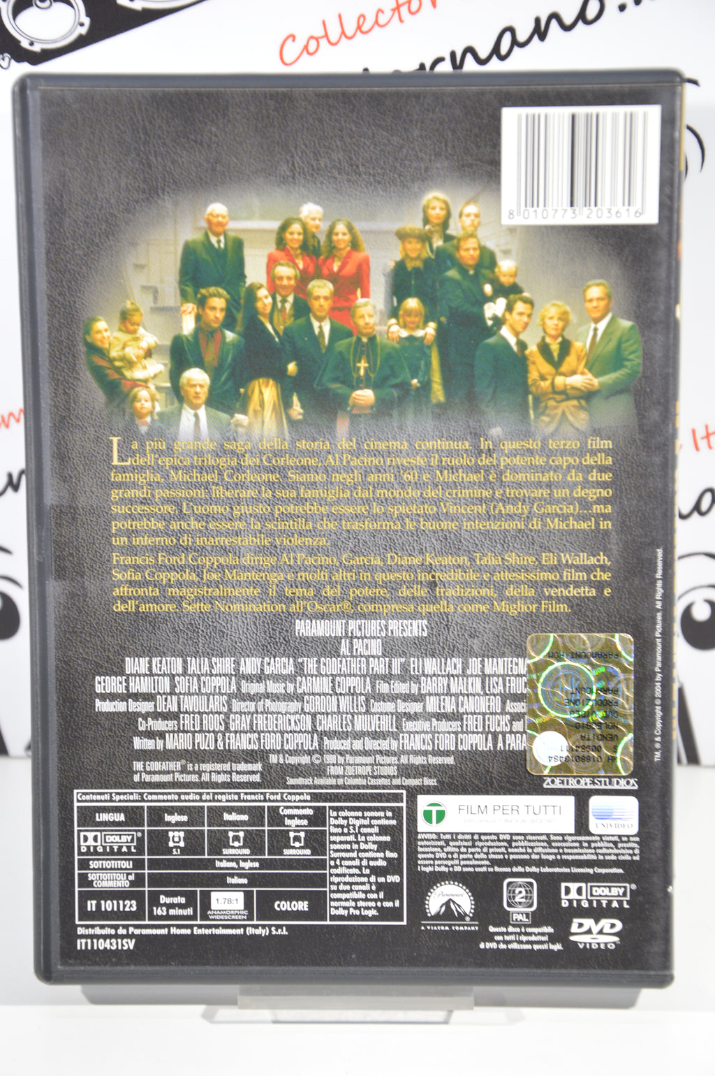 Il padrino parte III Dvd