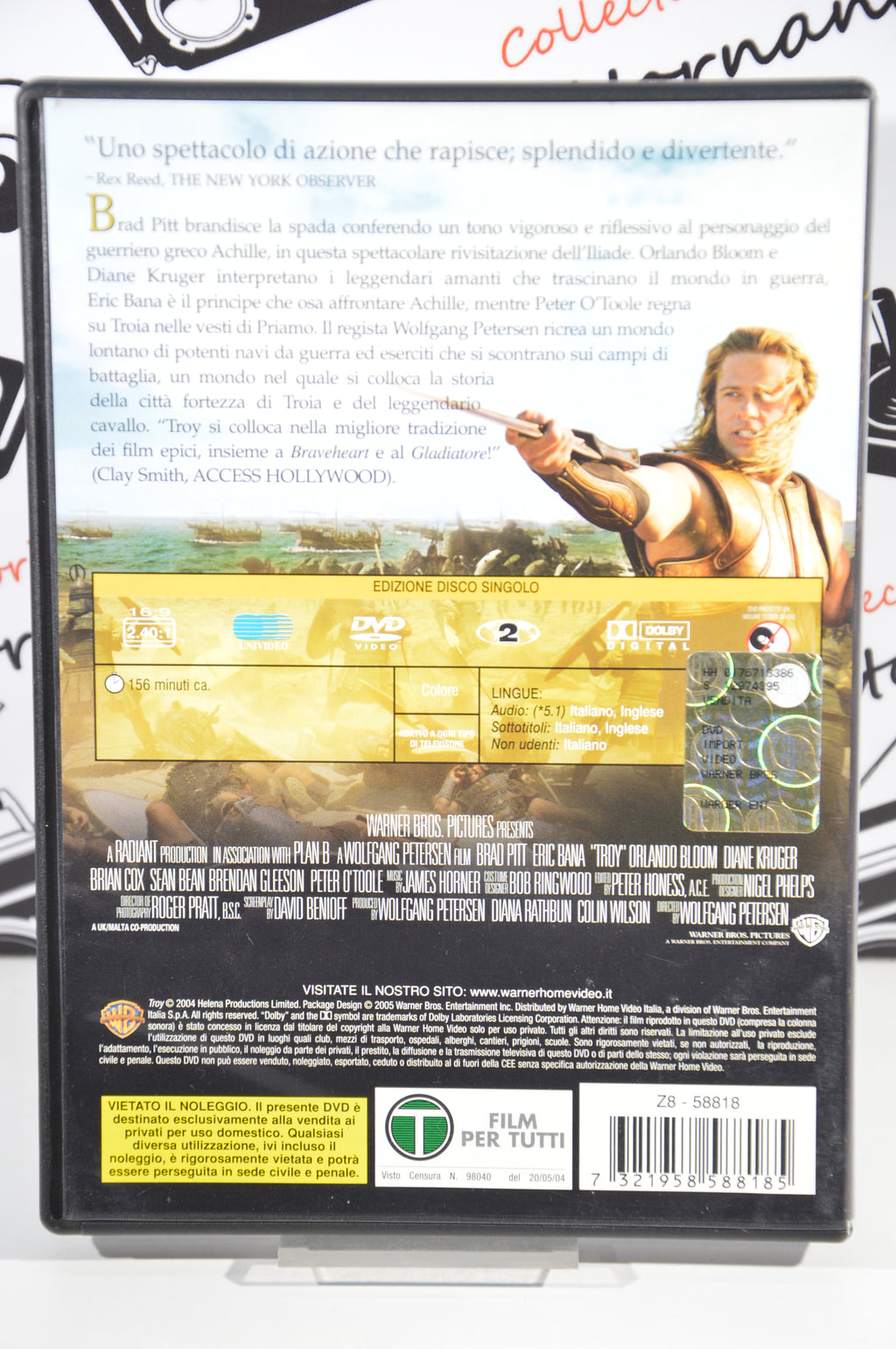 Troy edizione disco singolo Dvd