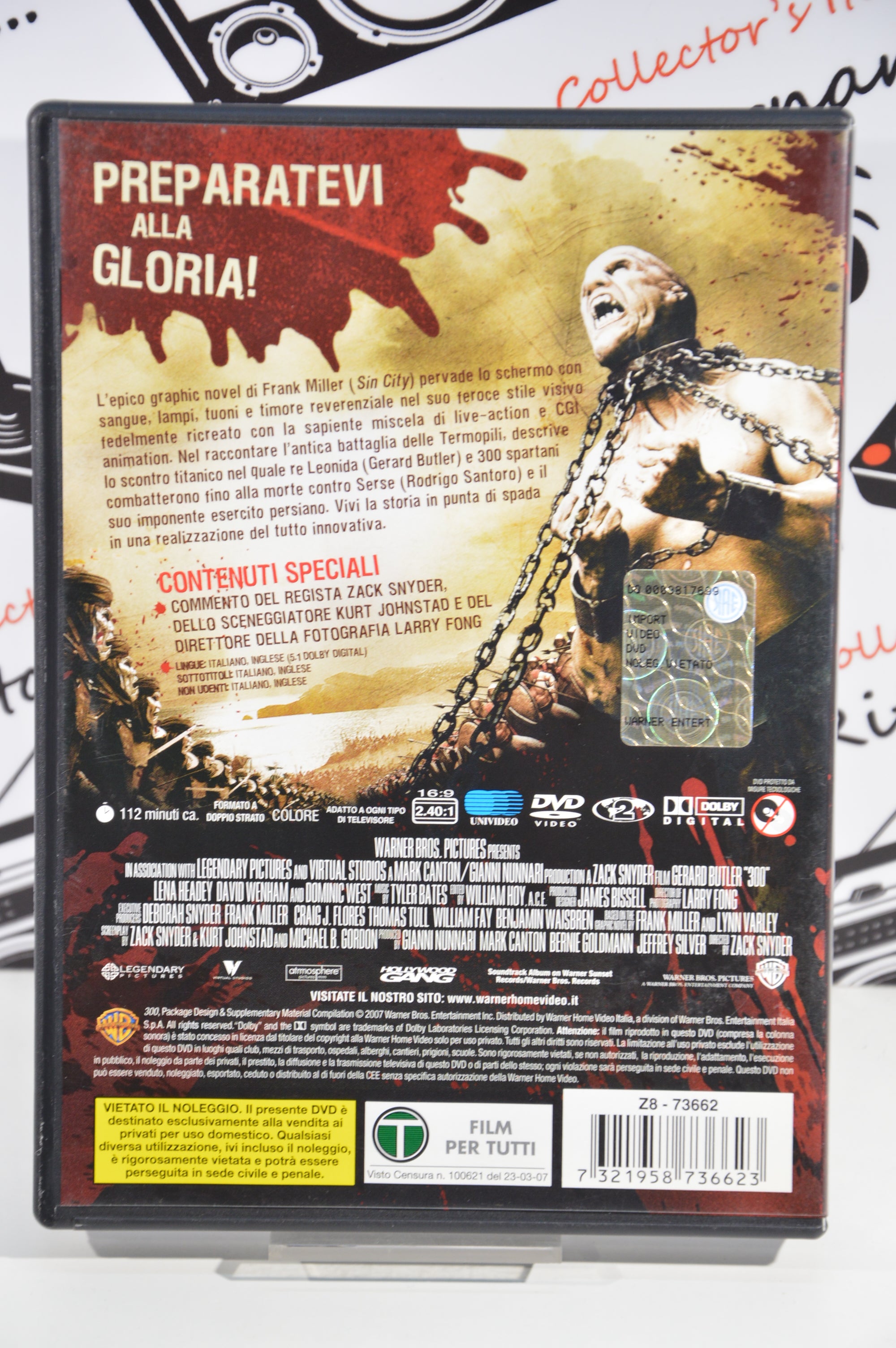 300 edizione disco singolo Dvd