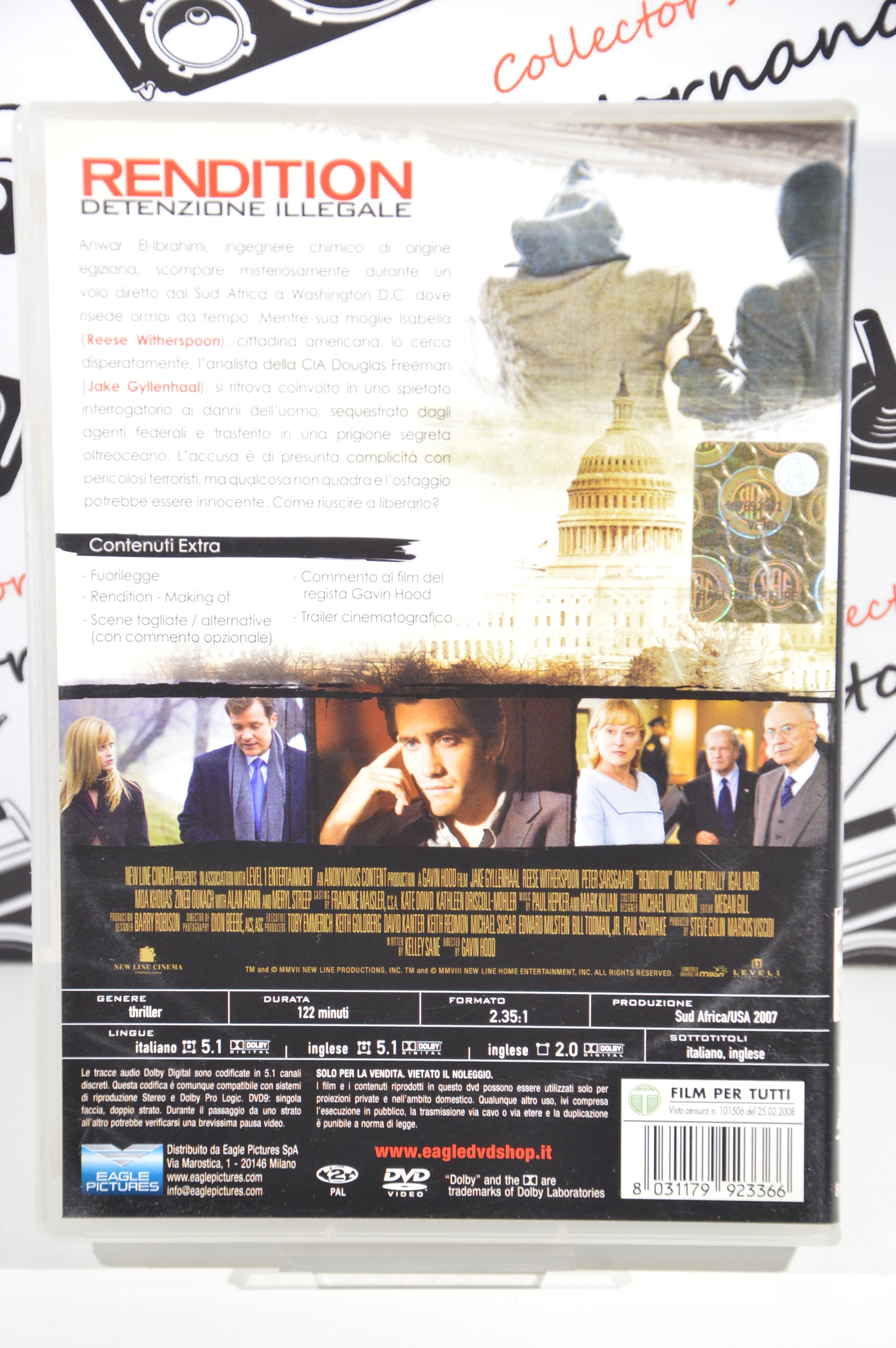 Rendition detenzione illegale Dvd