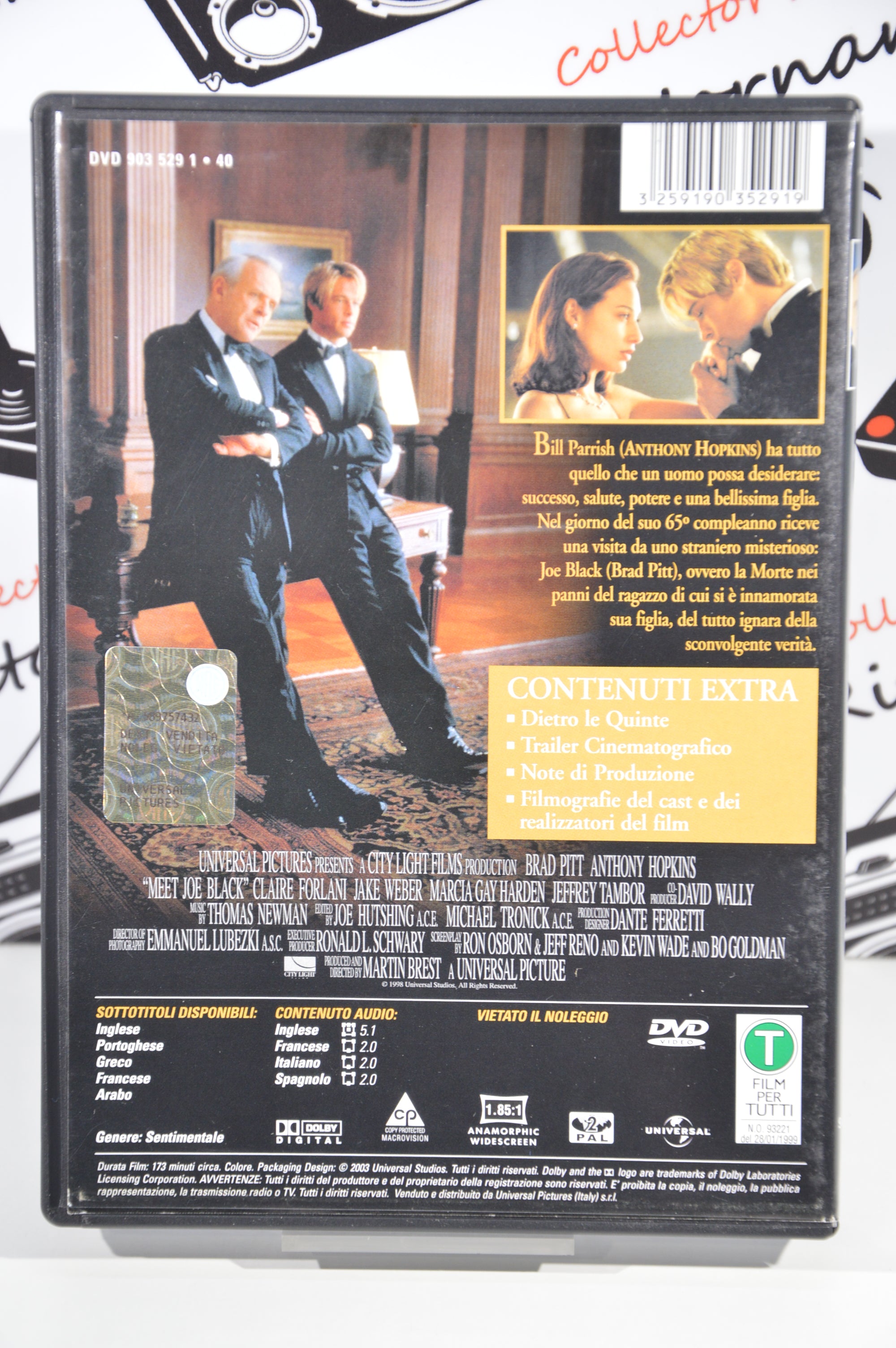 Vi presento Joe Black Dvd
