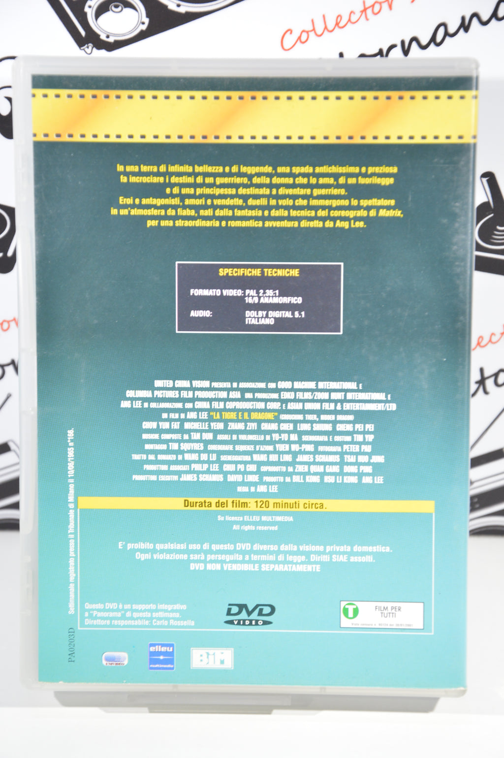 La tigre e il dragone Dvd