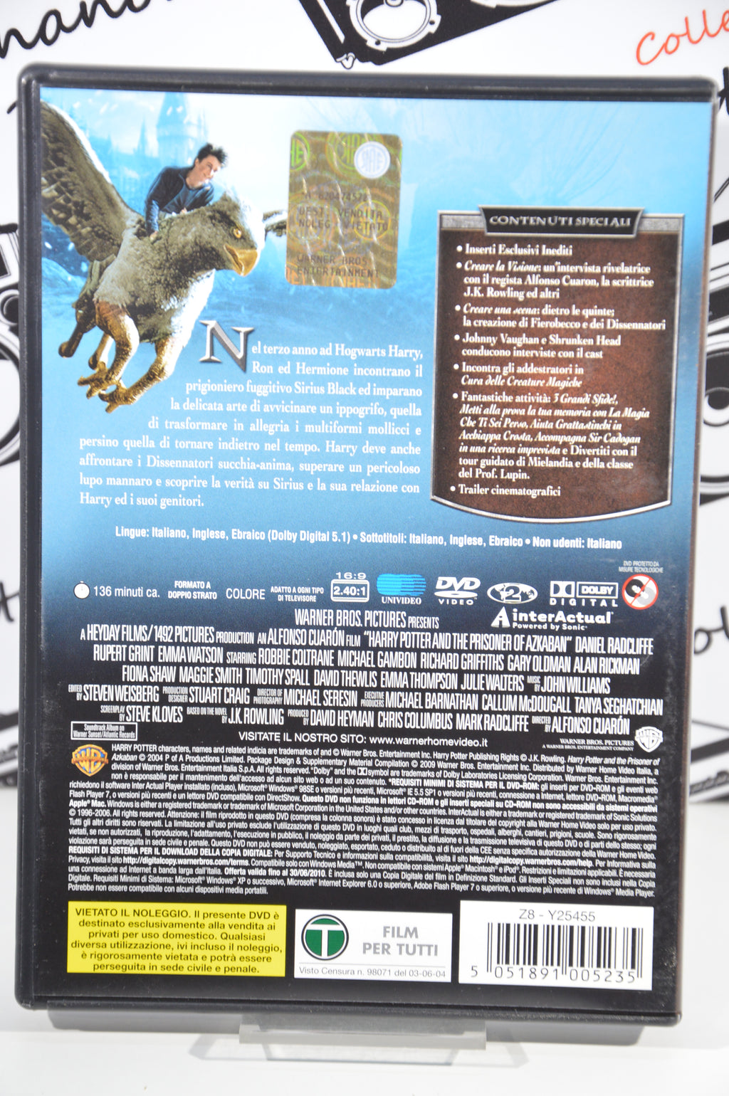 Harry Potter e il prigioniero di Azkaban edizione 2 Dvd