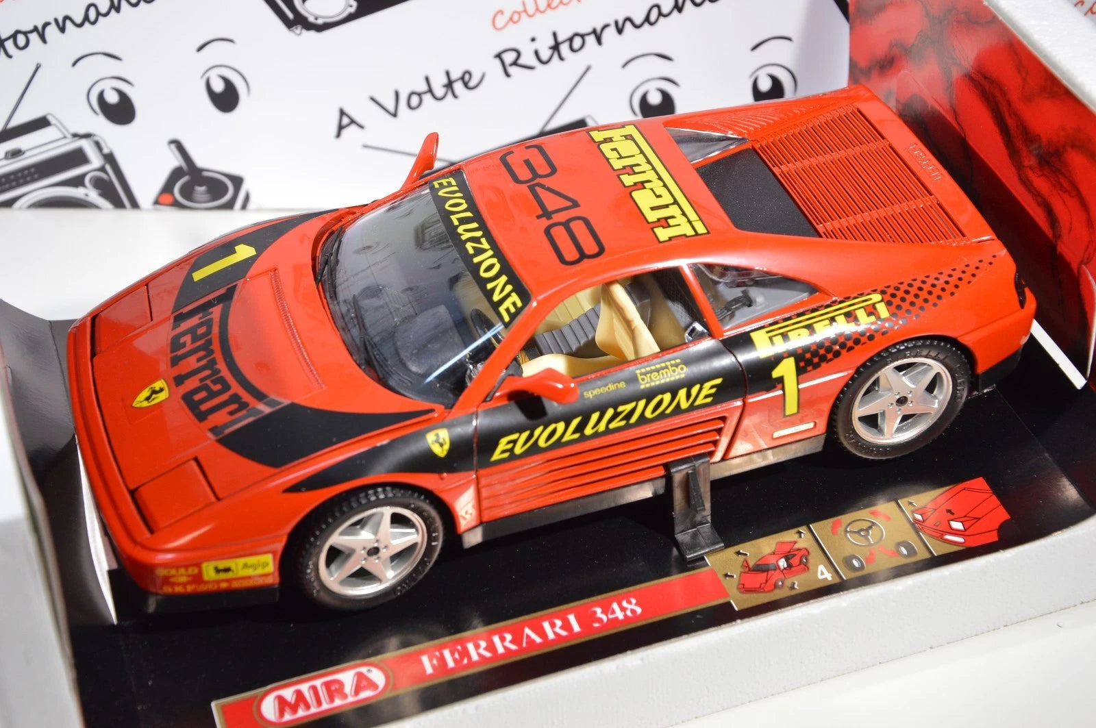 Ferrari 348 1989 Mira scala 1:18