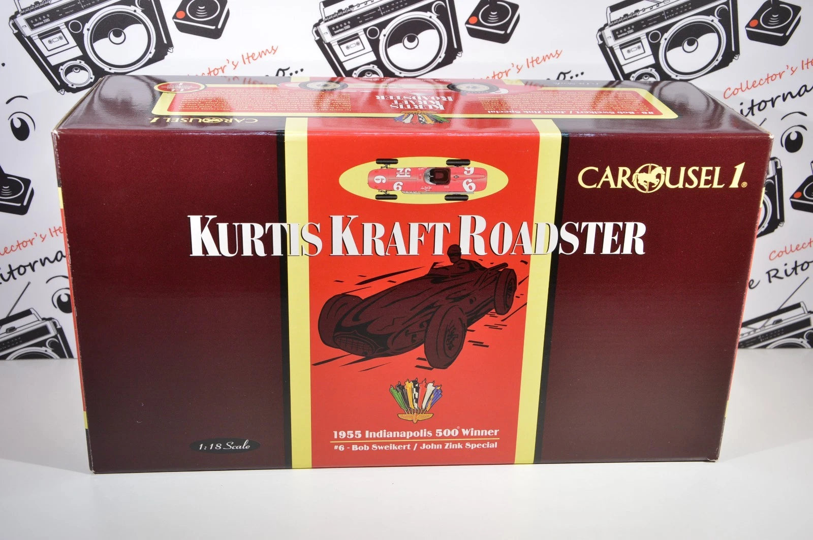 Carousel 1 Kurtis Kraft Roadster scala 1:18 1955 Indianapolis 500