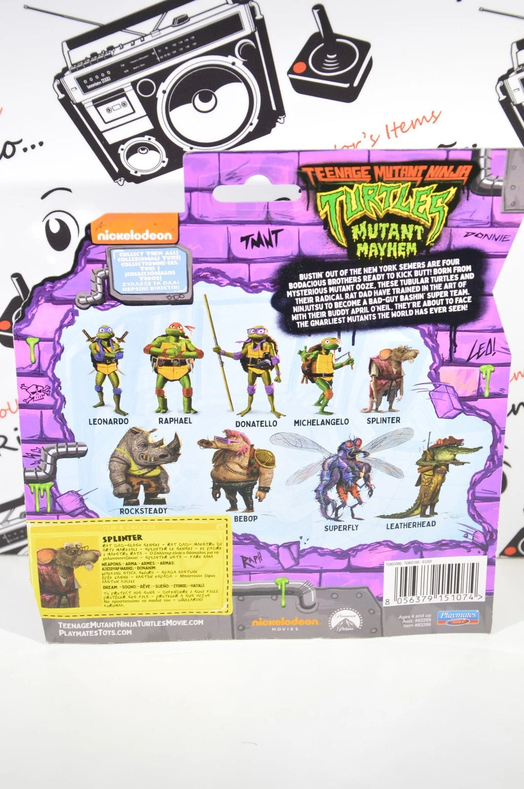 Splinter Mutant Mayhem Playmates toys