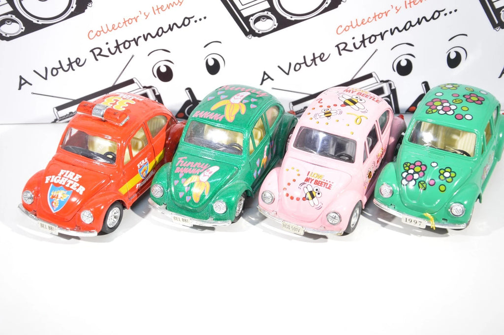 Lotto 4 maggiolini modellini a retrocarica