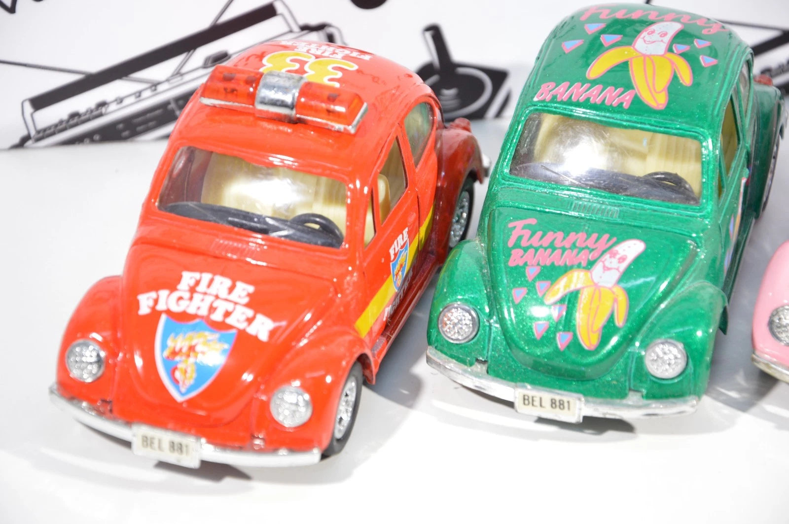 Lotto 4 maggiolini modellini a retrocarica