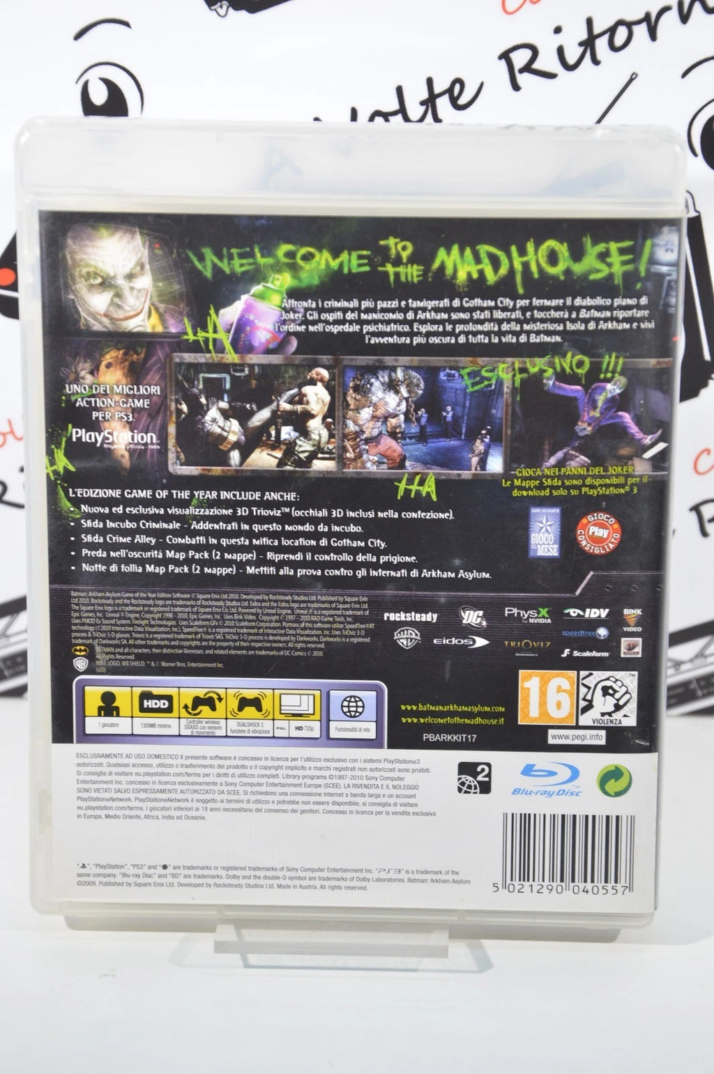 Batman Arkham Asylum Goty edition Playstation 3