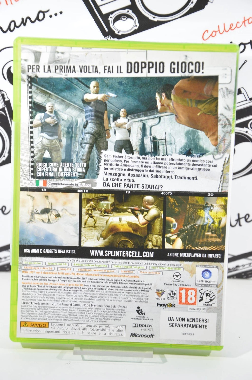Tom Clancy's Splinter cell double agent Xbox 360 classics