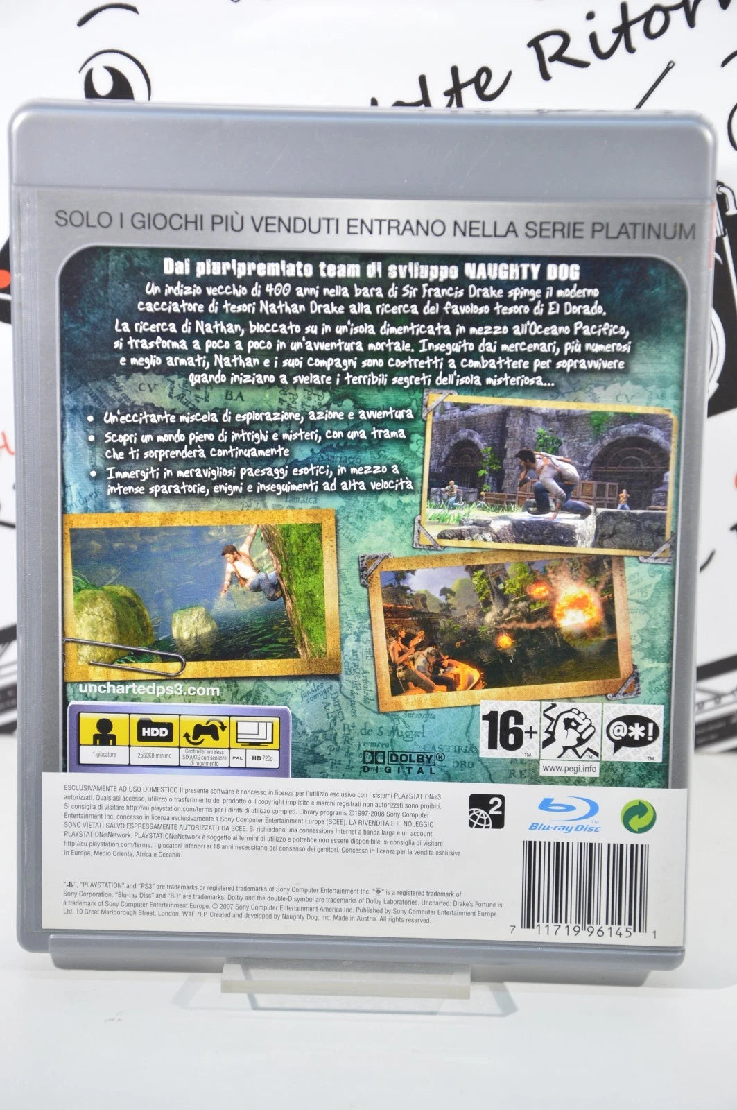Uncharted Drake's fortune platinum Playstation 3