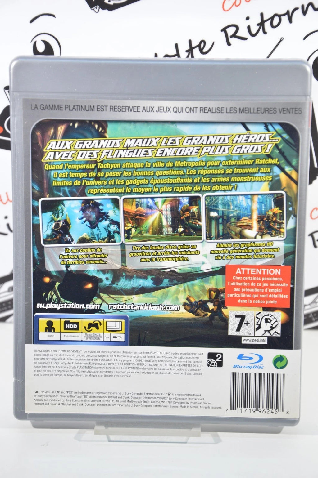 Ratchet e Clank armi di distruzione platinum Playstation 3