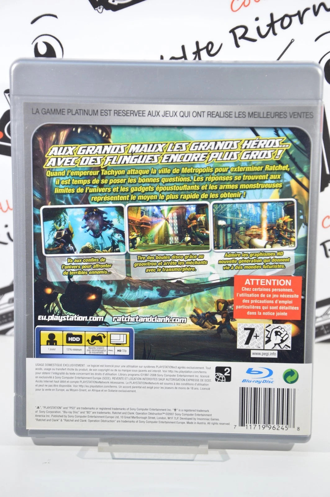 Ratchet e Clank armi di distruzione platinum Playstation 3