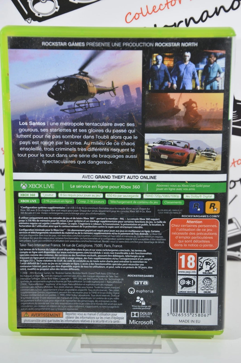 Grand Theft auto V Xbox 360 con mappa