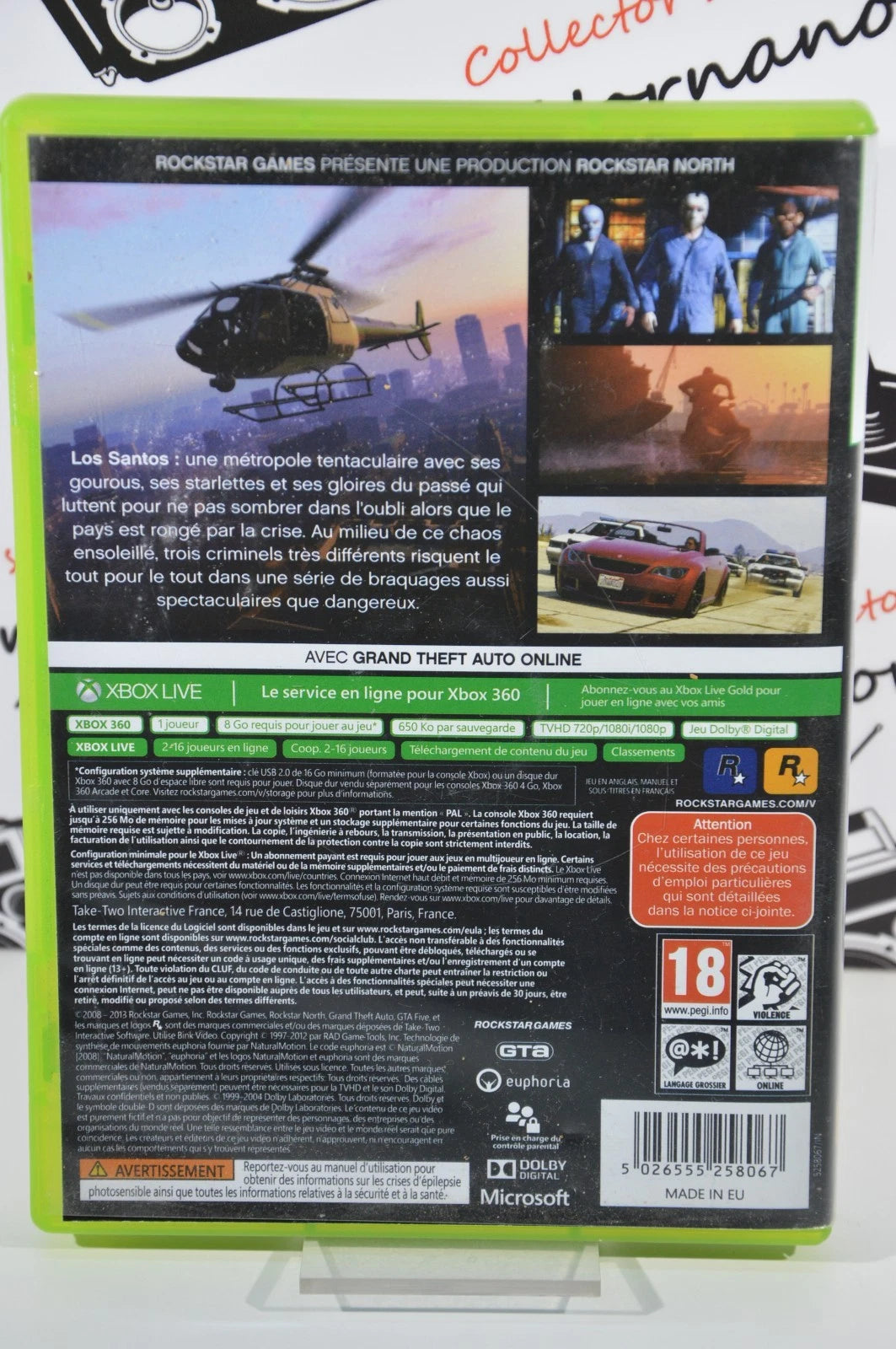 Grand Theft auto V Xbox 360 con mappa
