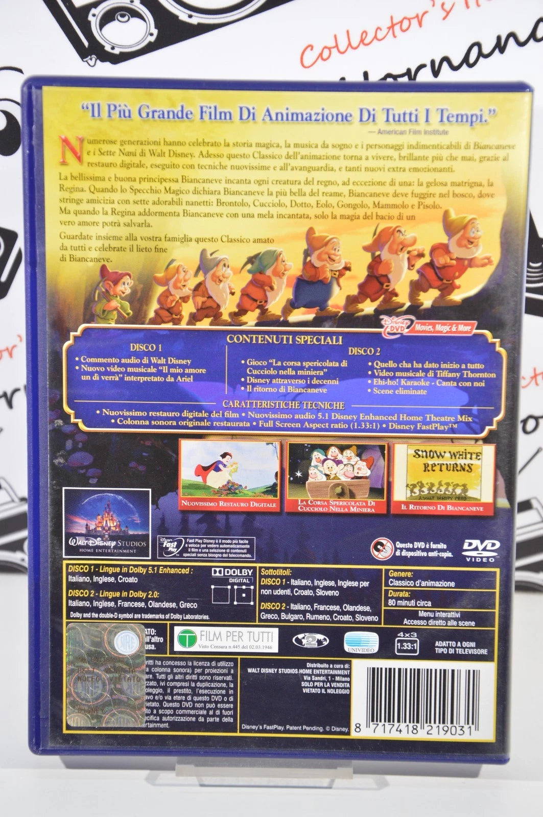 Biancaneve e i sette nani Dvd edizione 2 dischi