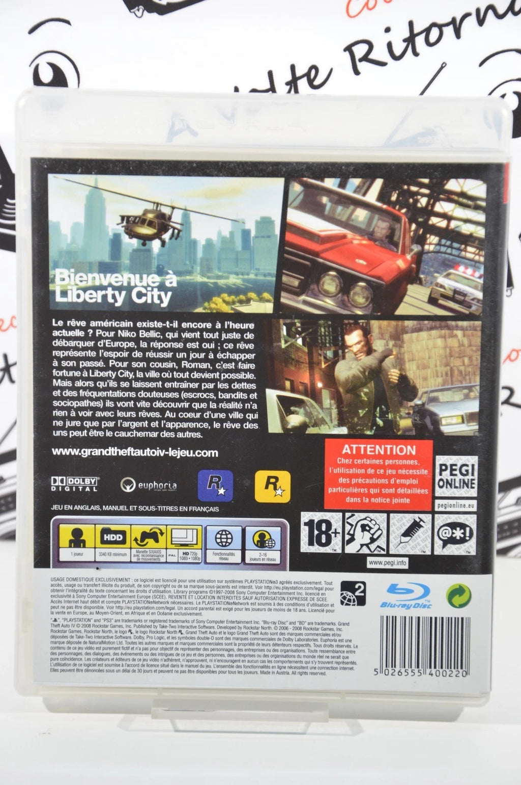 Grand Theft Auto IV Playstation 3 con mappa