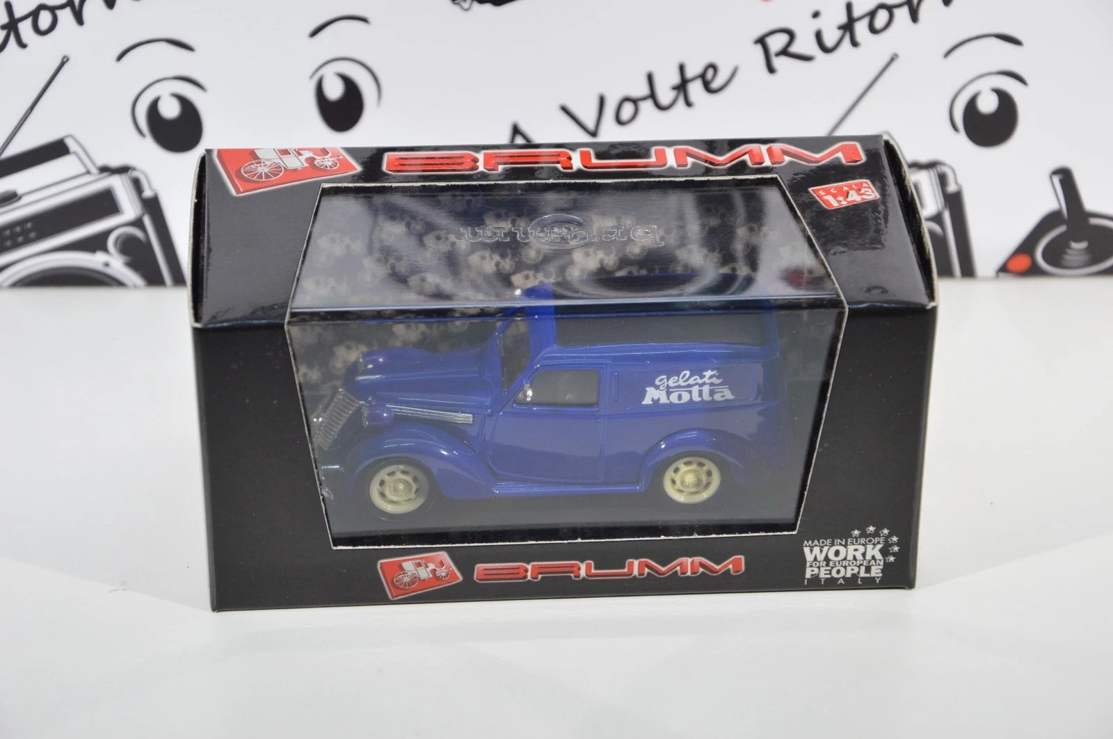 Fiat 1100 E furgone Gelati Motta 1950 Brumm